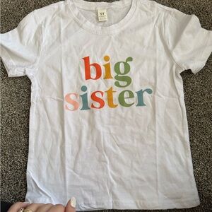 Big Sister White T-Shirt